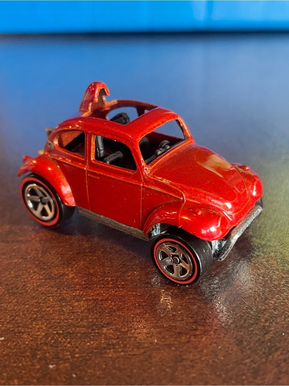 Hot Wheels Redline Series VW Volkswagen Baja Bug Beetle Red Orange Metallic